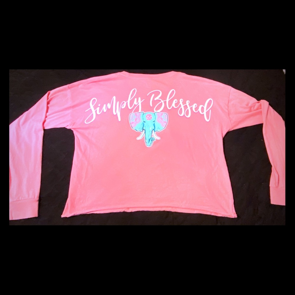 Cropped Simply Southern Long Sleeve Tee